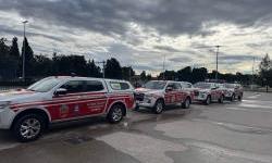 Improved capacities of local protection and rescue services: Six specialized fire trucks allocated