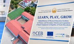 Improved conditions for teaching and sports in North Macedonia