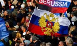 Russia staging protests for anti-Ukraine propaganda