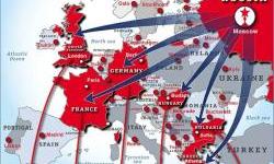 Right-wing groups in Europe linked to Russia